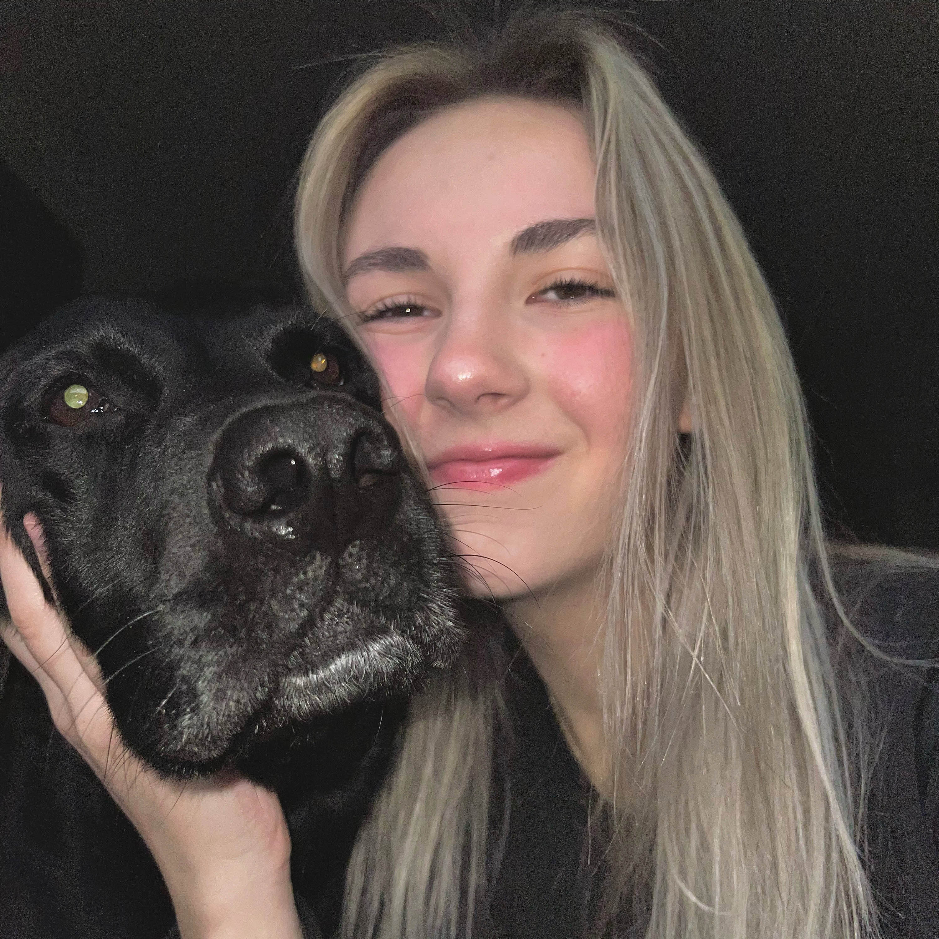 Samantha with Gus